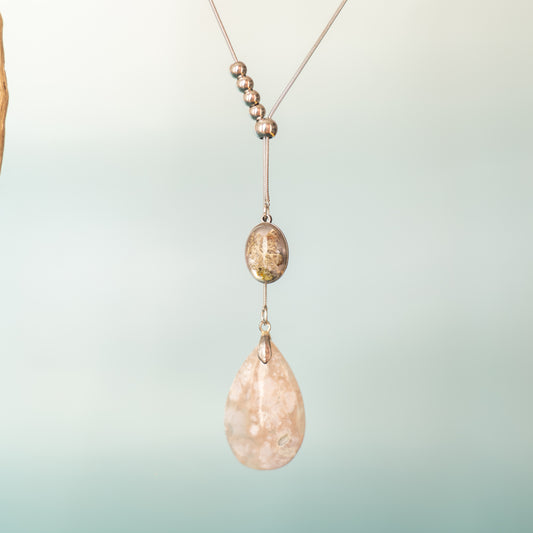 SAKURA AGATE NECKLACE