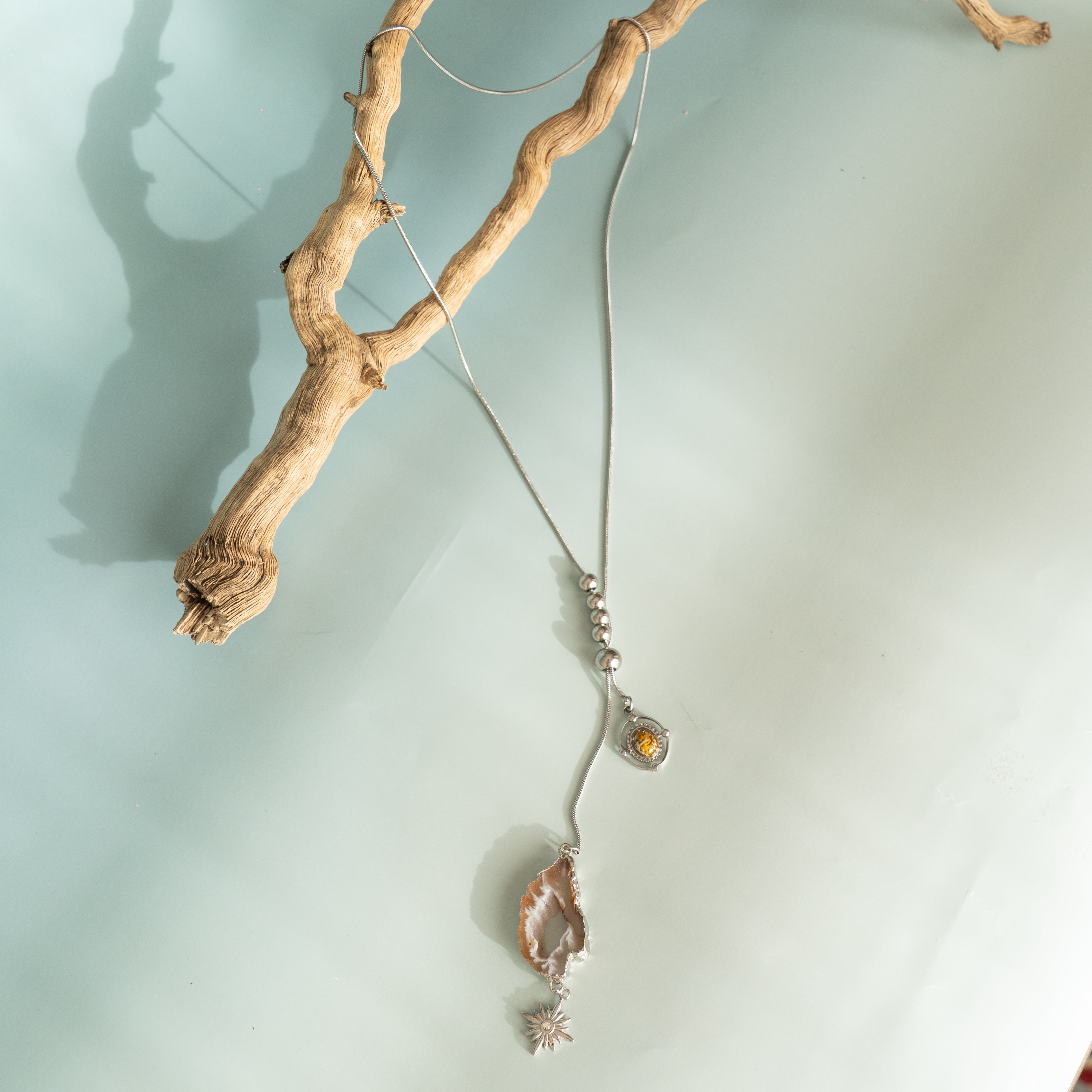 OVALE SPIRALKETTE MIT ACHAT