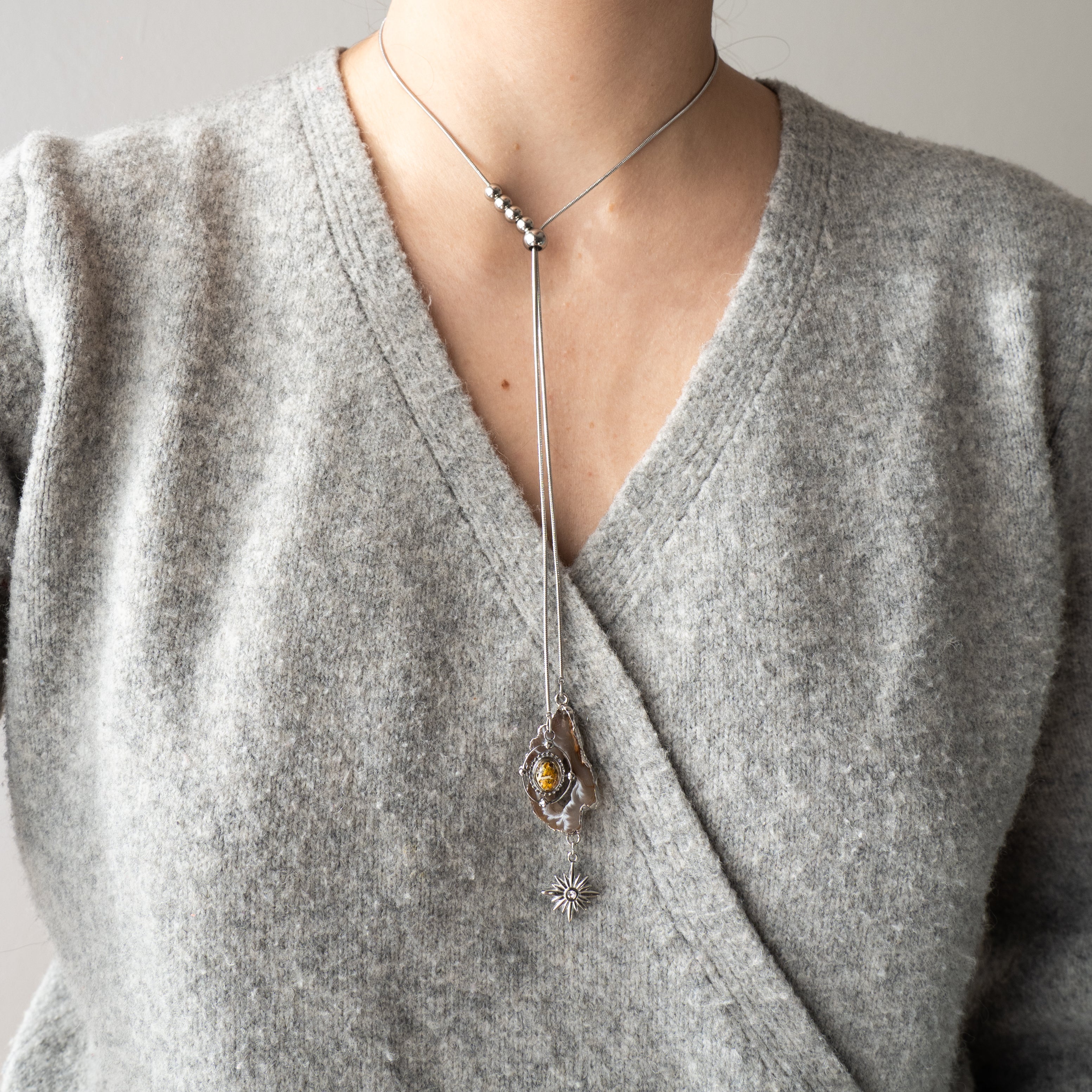 OVALE SPIRALKETTE MIT ACHAT