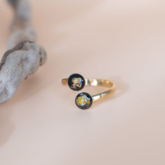 ANELLI DOPPI DORATI 6/6MM