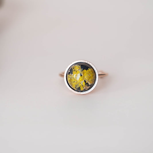 ANELLI SOLITARIO ORO ROSA 12mm