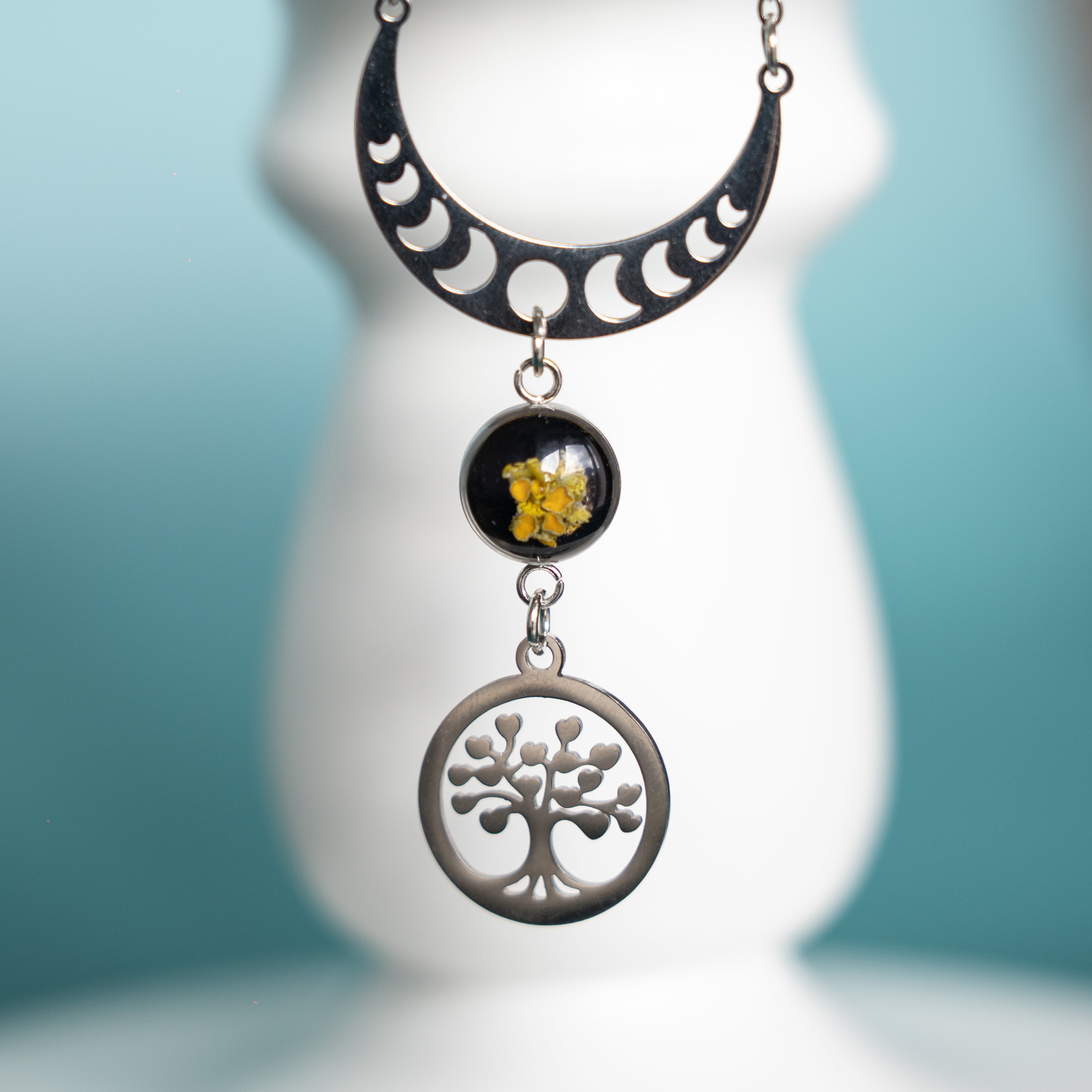 SILVER SELENE NECKLACES