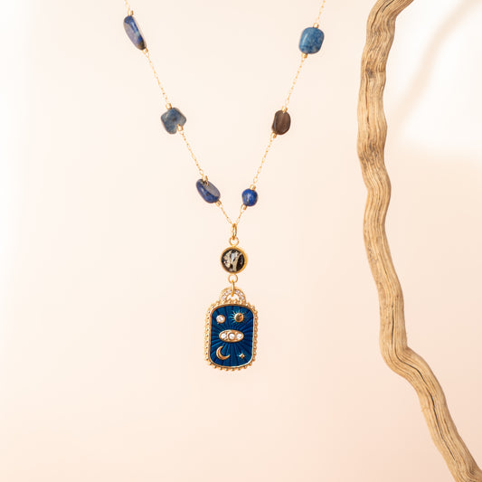 LAPIS LAZULI DROP NECKLACES