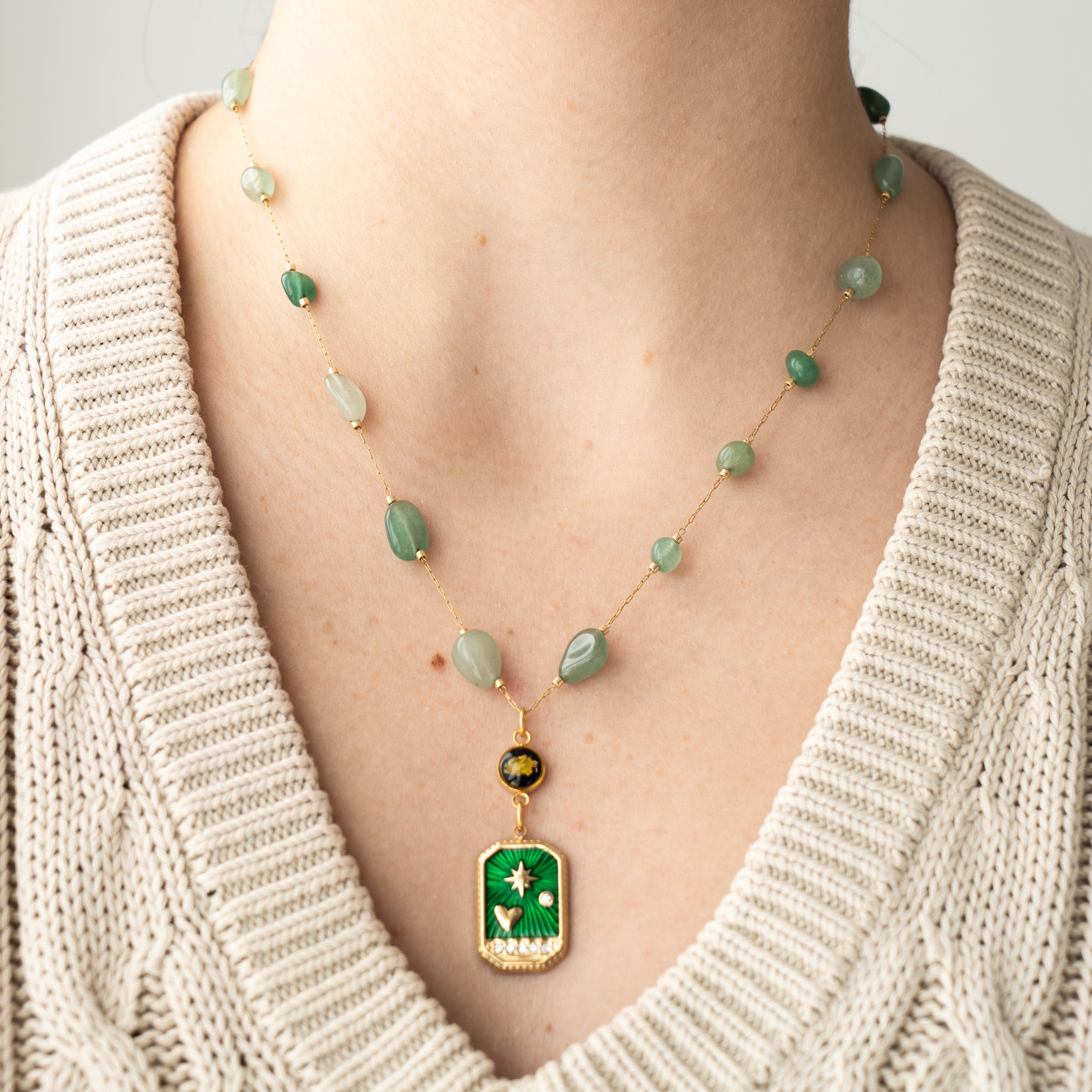 COLLANE GOCCE DI AVVENTURINA