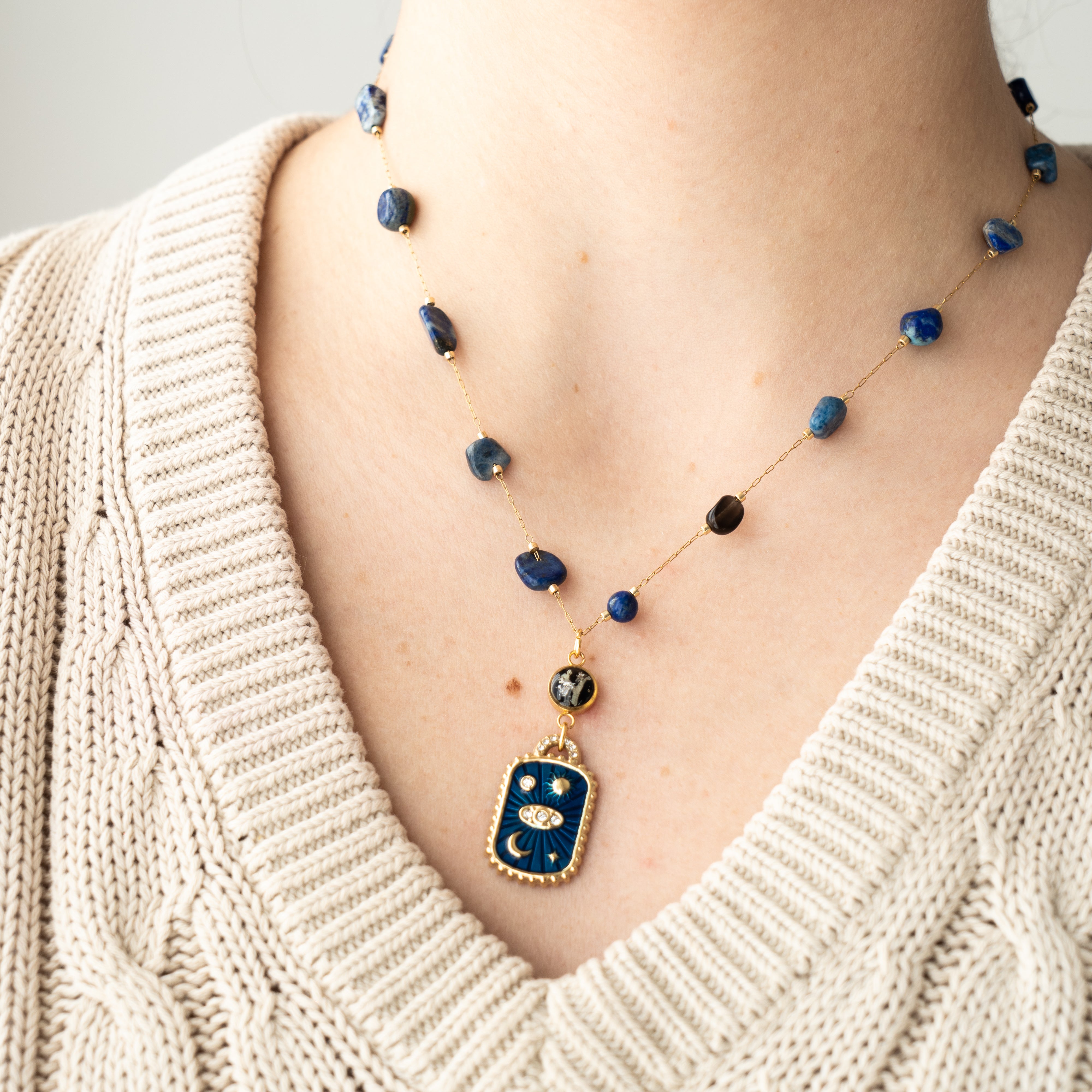 COLLANE GOCCE DI LAPISLAZZULI