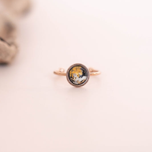 ANELLI SOLITARIO ORO ROSA 8mm