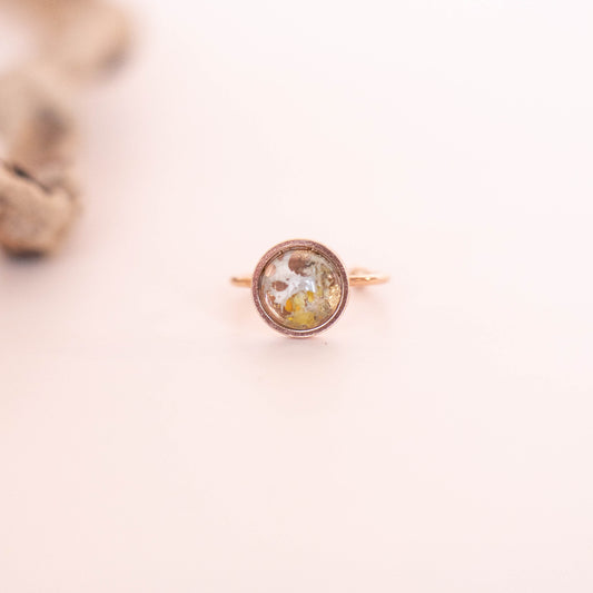 ANELLI SOLITARIO ORO ROSA 10mm