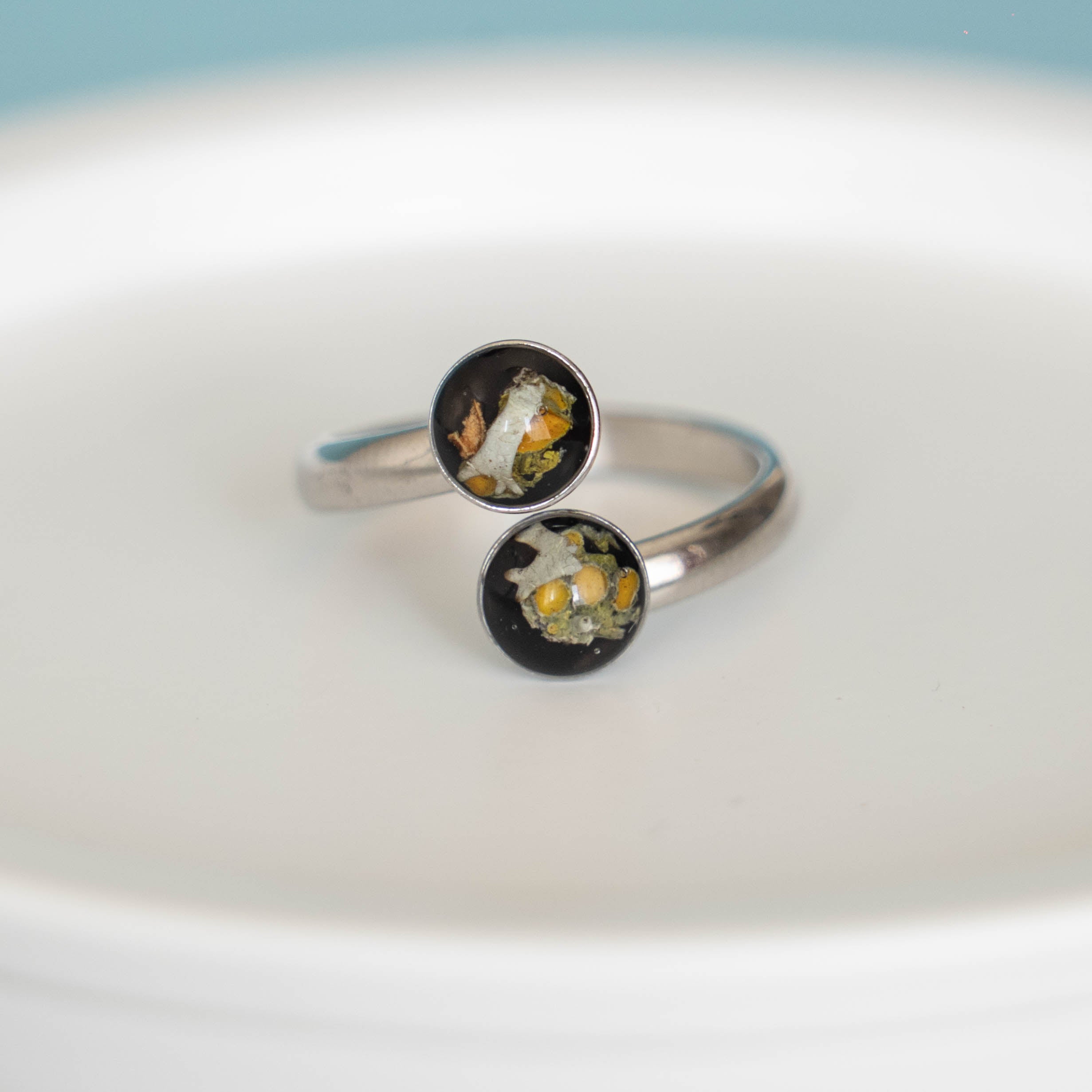 VERSILBERTE DOPPELRINGE 8/8mm