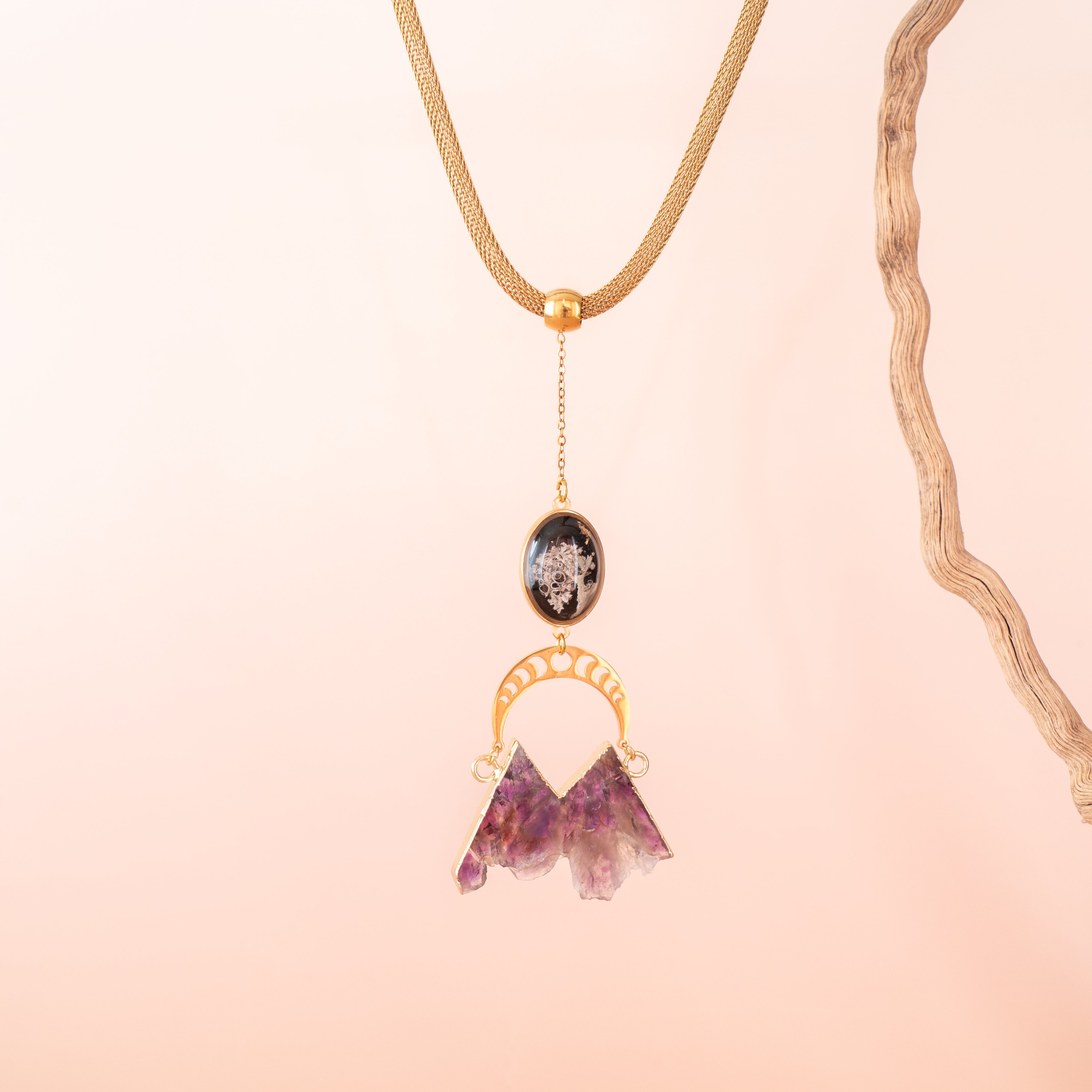 COLLANE INDIRA CON AMETISTA