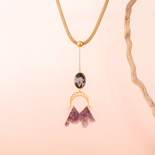 INDIRA NECKLACES WITH AMETHYST